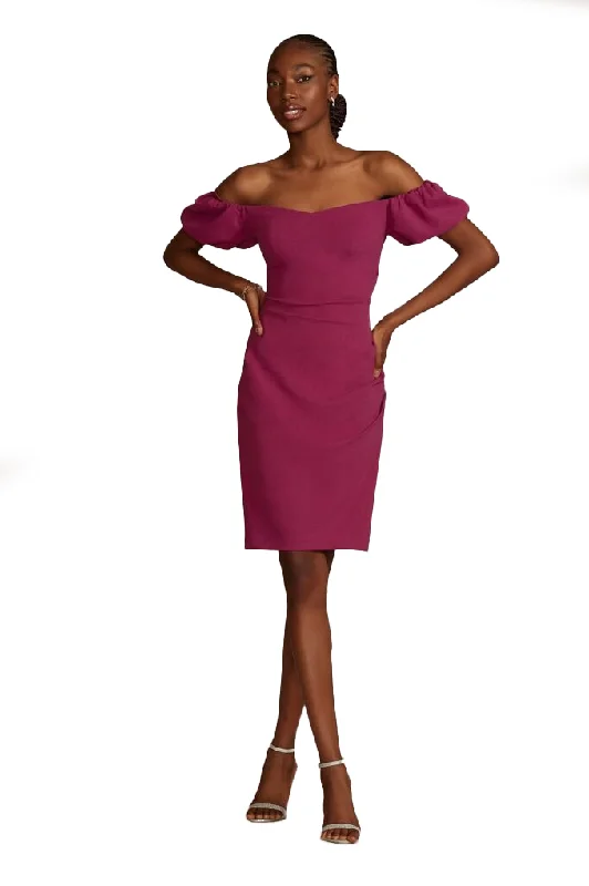 Savings Event 8 - db studio magenta puff sleeve dress