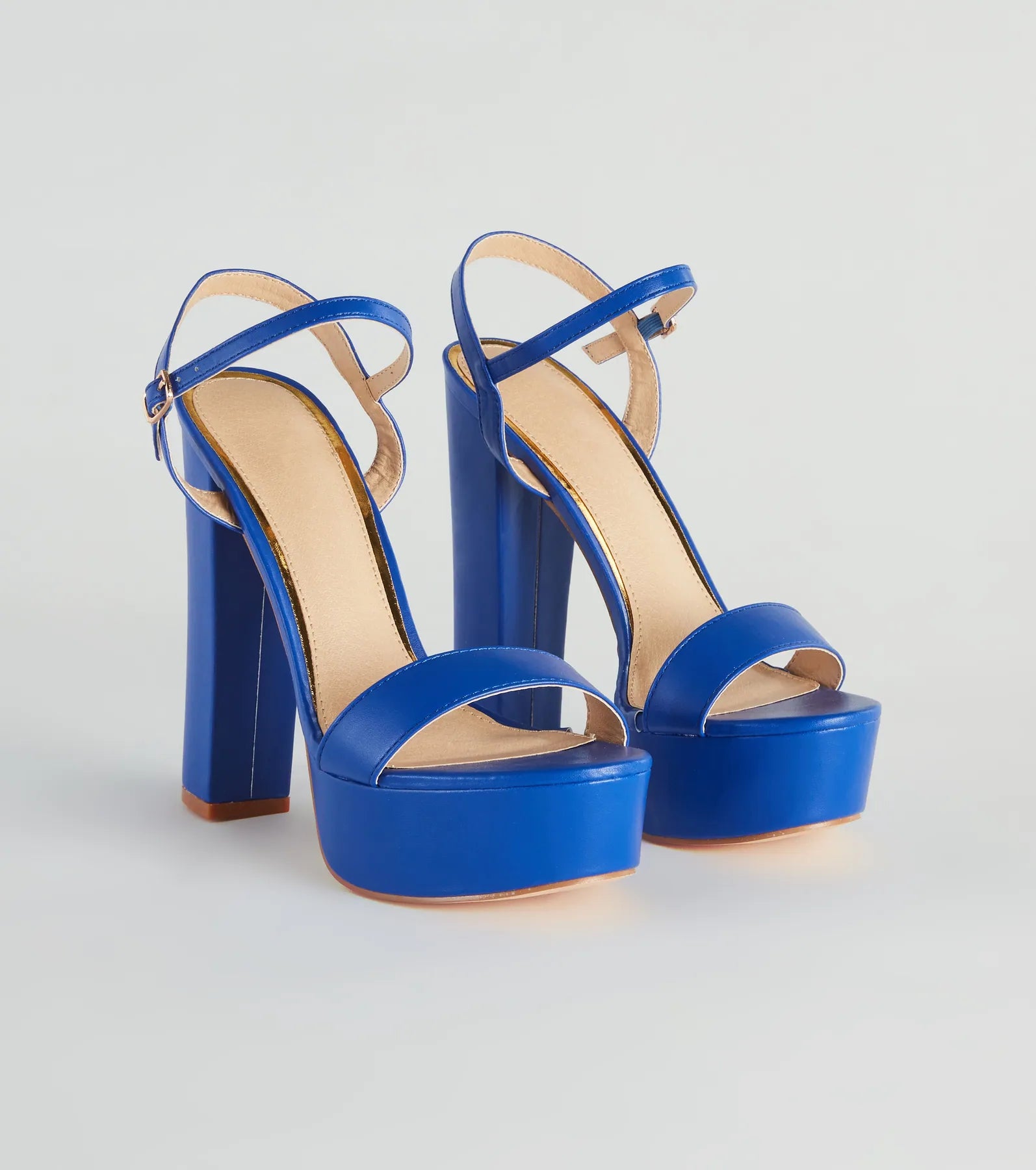 Markdowns Daring And Chic Platform Block Heels