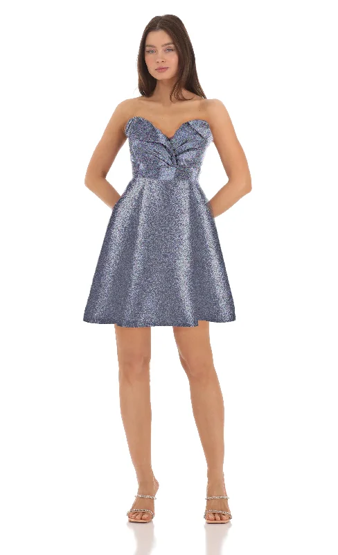Savings Alert 4 - thread social grey strapless cocktail dress