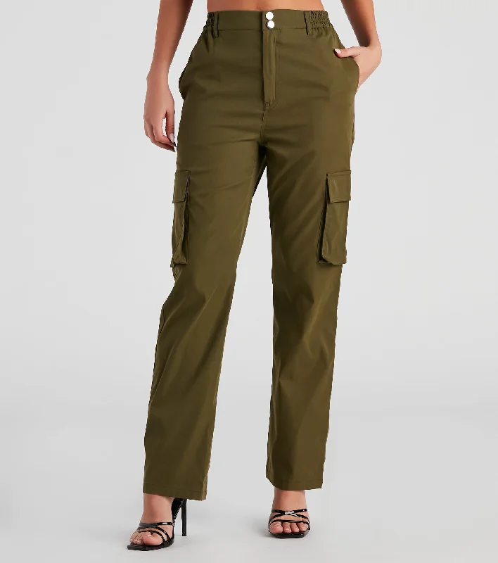 TIME-Limited Offer Casual Slay Wide-Leg Cargo Pants