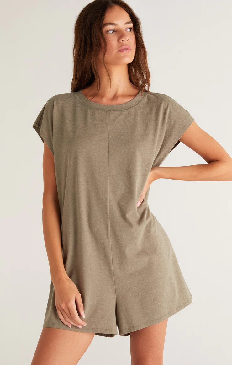 Savings Galore Baja Romper I Sage