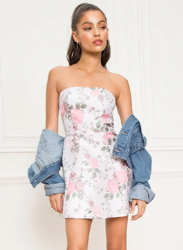 Price Rollback XXS - superdown white floral mini dress
