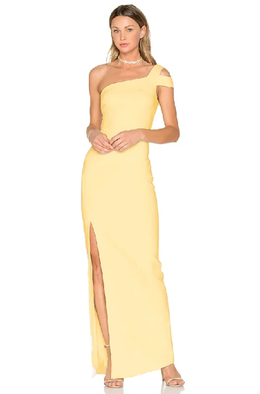 Doorbuster Deal 6 - likely light yellow one shoulder gown