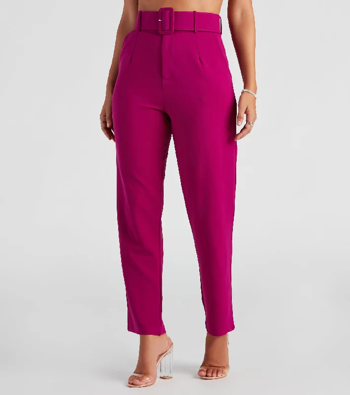 Limited Availability Sixties Style Belted Crepe Pants