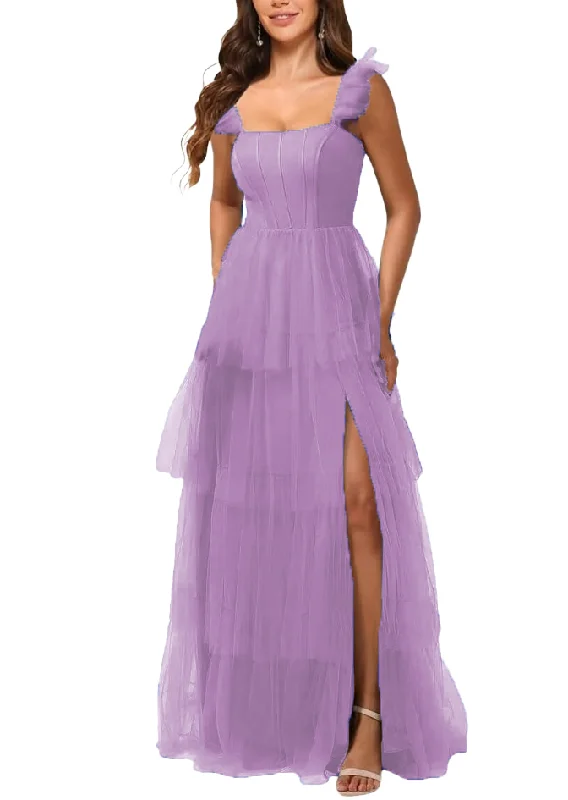 Instant Discount 2 - ssb lilac tiered tulle corset gown
