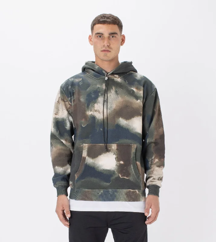 New Markdowns LOWGO HOOD SWEAT | WASHED CAMO