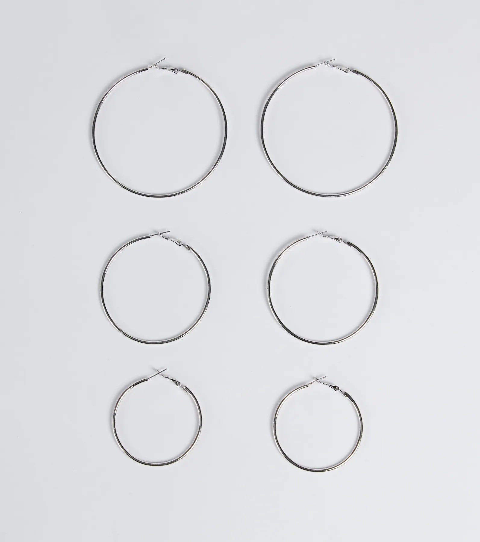 Loyalty Reward Essential Three-Pack Hoop Earrings Set