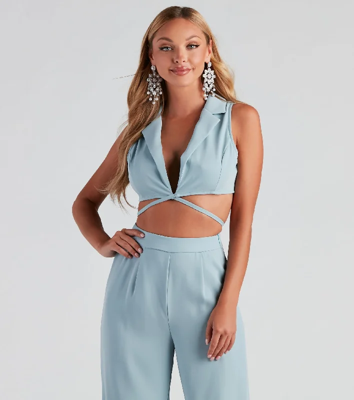 Weekend Flash Sale Structured And Chic Cropped Vest