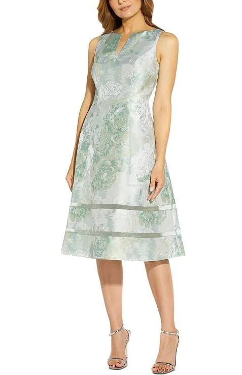 Bargain Prices 10 - adrianna papell mint green floral jacquard dress