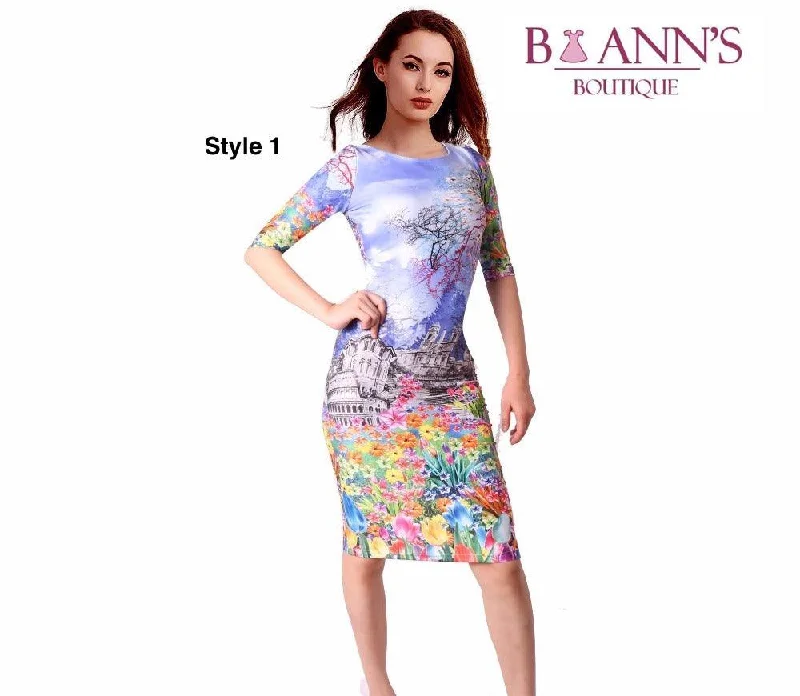 Bargain Prices FLORAL SHEATH DRESS