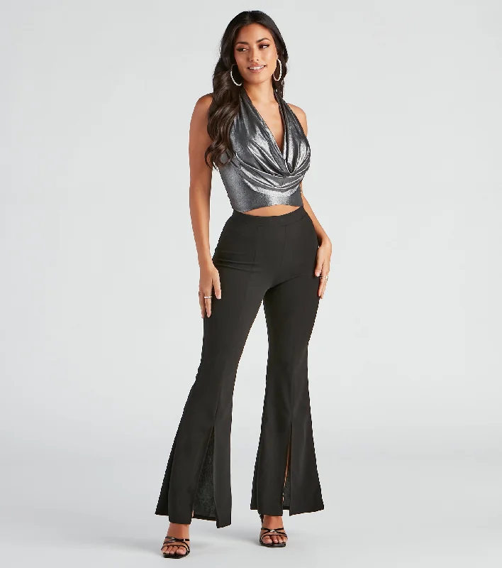 Clearance Event Stay Trendy Split Hem Pants