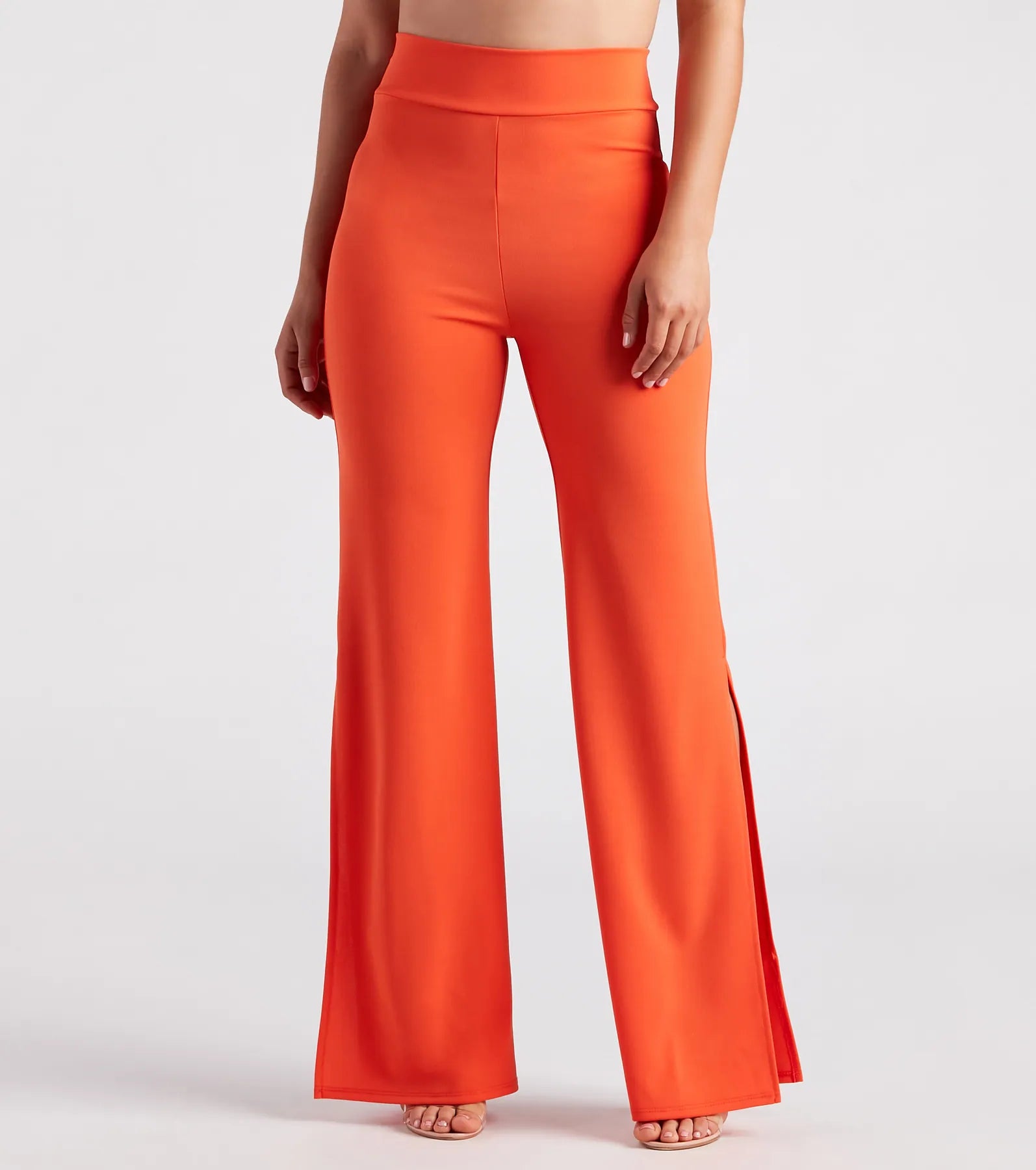 Daily Specials Slit Decision Crepe High-Rise Pants