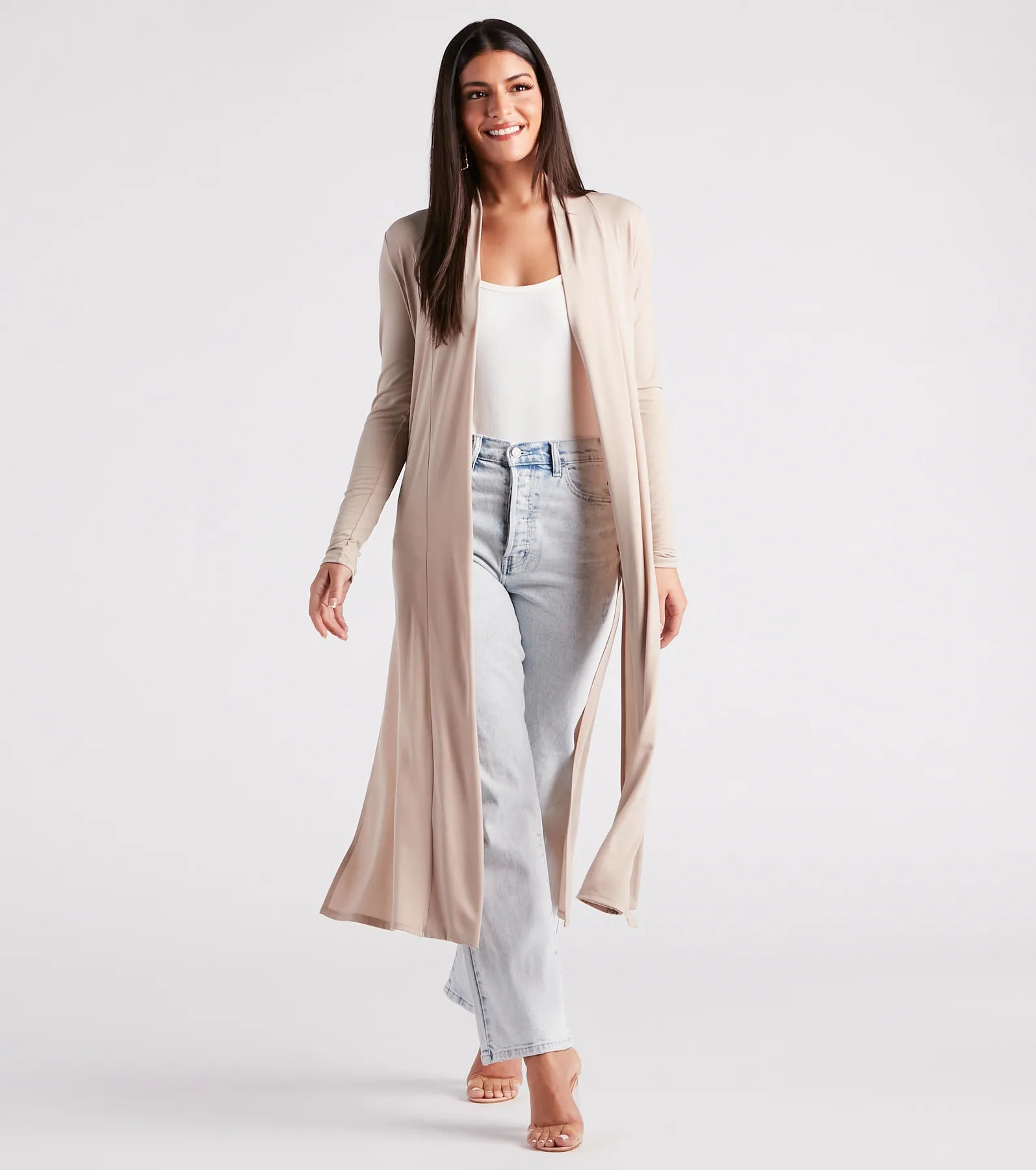 Big Discounts Breezy Chic Crochet Trim Kimono