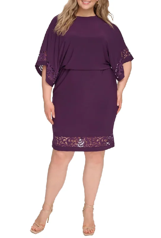 Value Deals 16W - jessica howard purple blouson dress