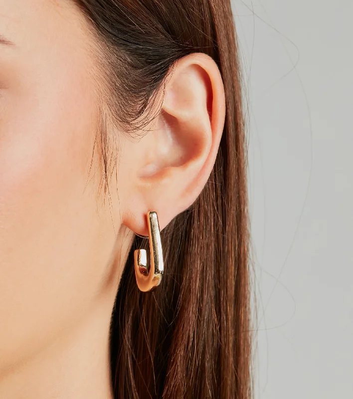Limited Time Discount Elevated Chic Flat Hoop Earrings