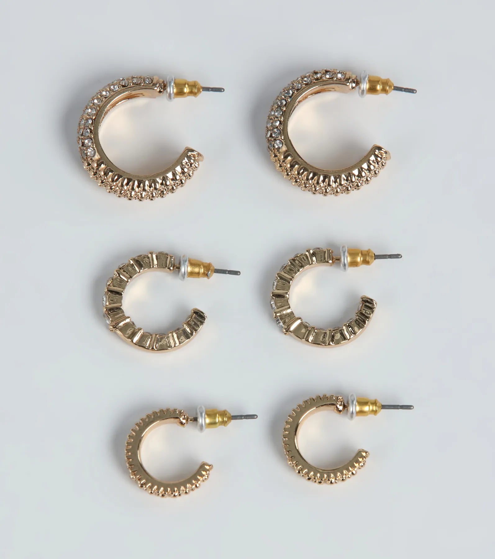 Deal Alert So Trendy Three-Pack Huggie Hoop Earring Set