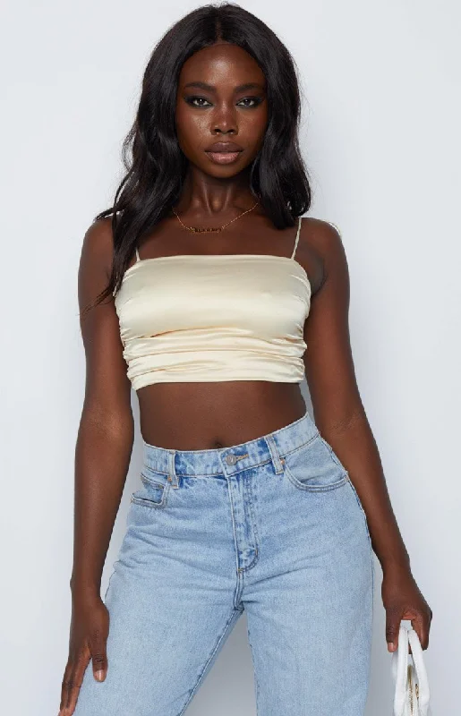 The Best Prices Wonderlust Champagne Satin Cami