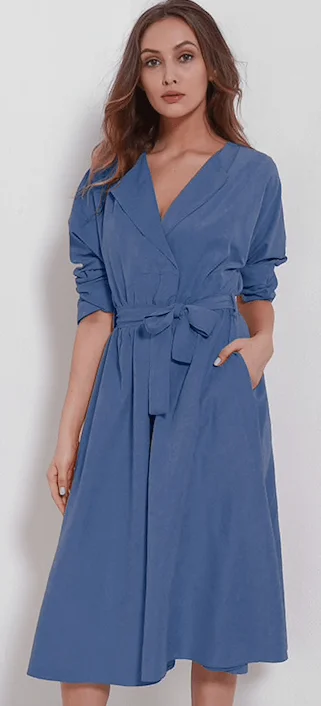 The Best Prices THE SADIE SUEDE WRAP DRESS