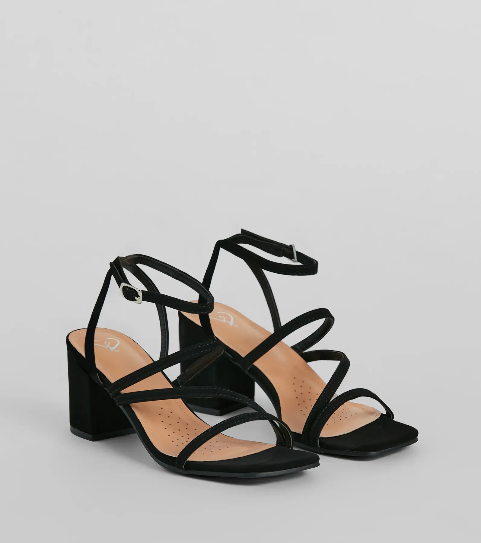 Instant Savings Simply Slay Strappy Nubuck Block Heels
