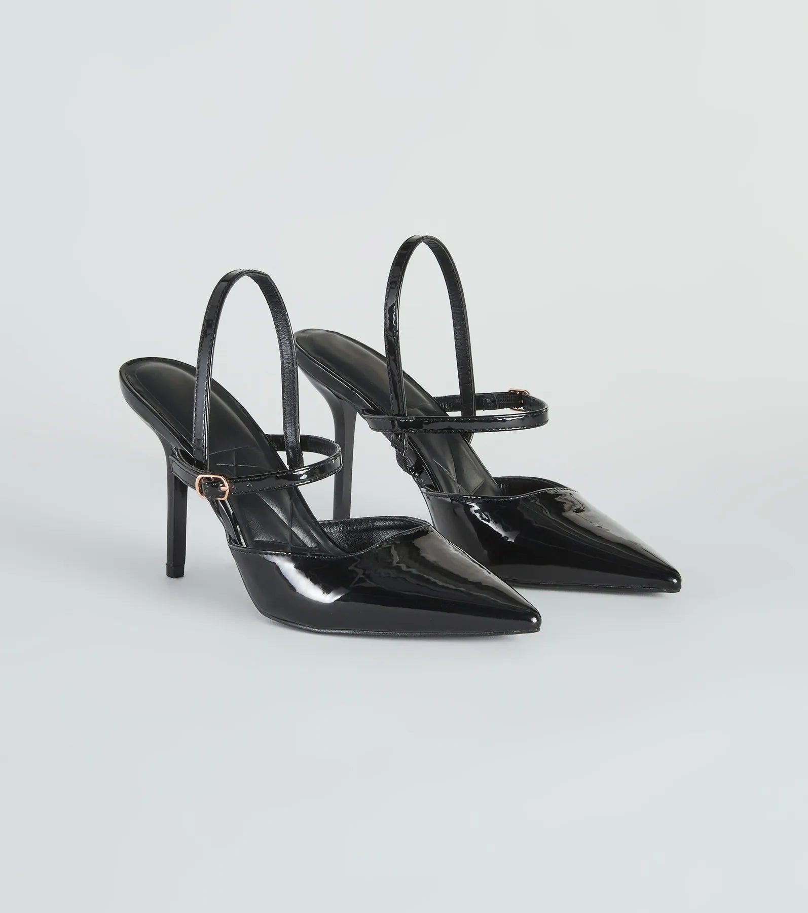 Price Break Posh Perfection Patent Faux Leather Pumps