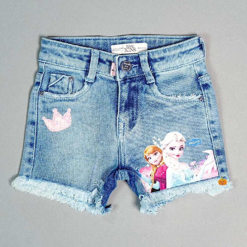 Sneak Peek Sale Girls Shorts with Little Barbie Print