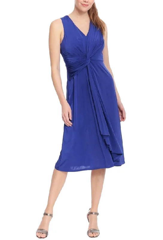 Steals and Deals 16 - london times cobalt blue twisted waist midi dress