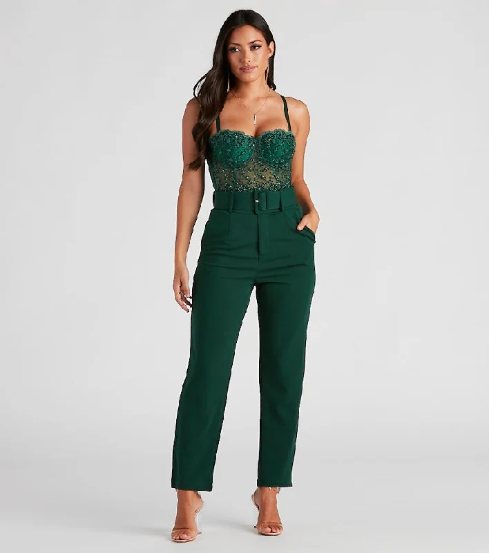 Limited Time Perfectly Polished Belted Dress Pants