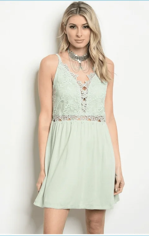 Markdowns MIRANDA’S MINT LACE DRESS