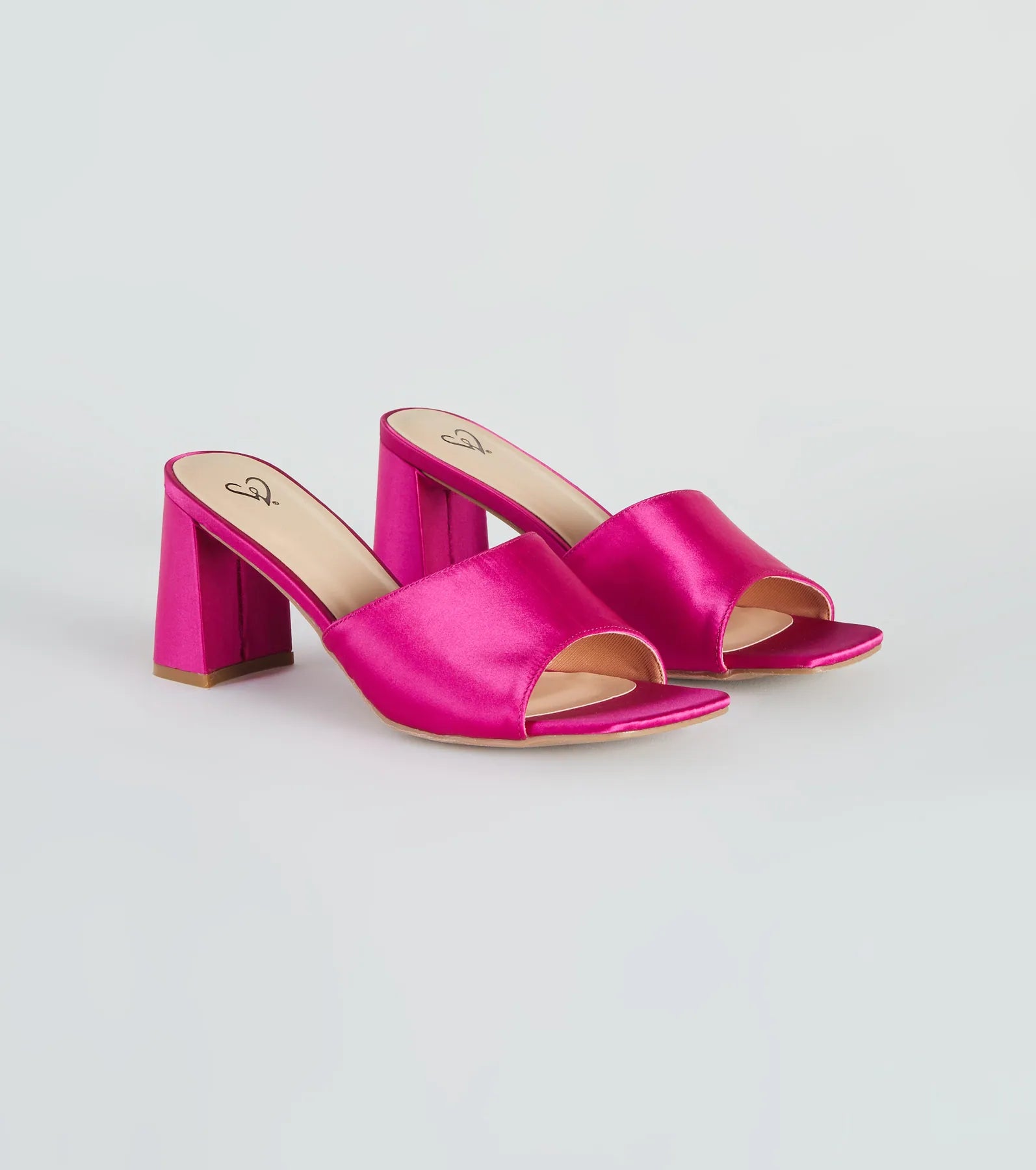 Bargain Prices Let's Party Satin Low-Heel Mules