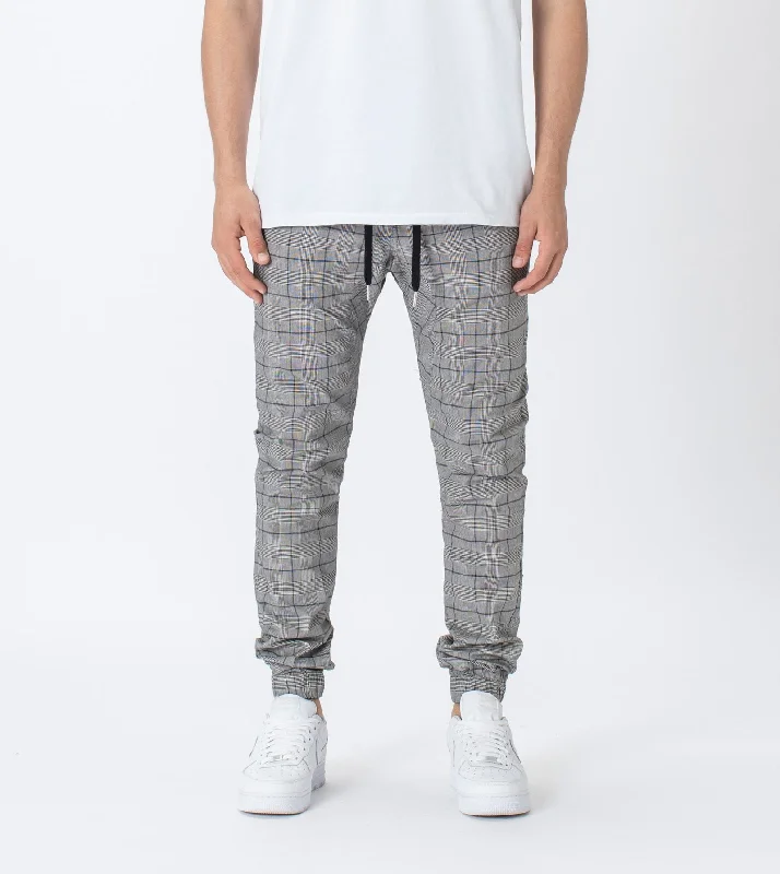 While Supplies Last CHECK SURESHOT JOGGER | GREY INDIGO