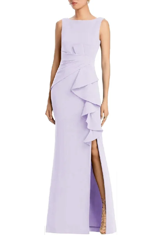 YEAR-End Sale 6 - ssb light purple sleeveless ruffled gown