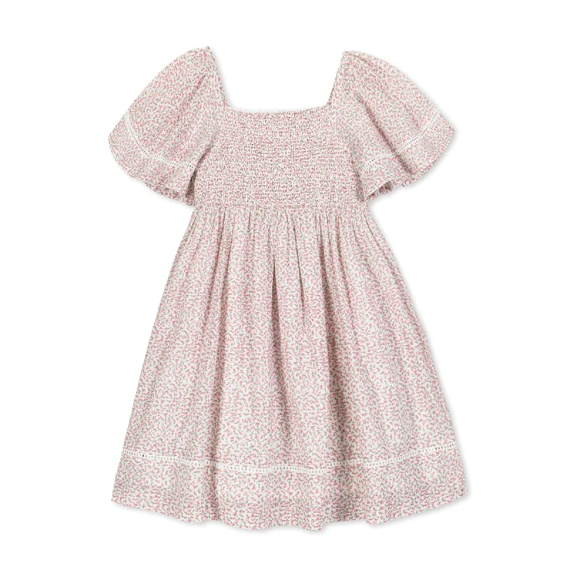 Clearance Event Organic Smocked Bell Sleeve Dress - Baby