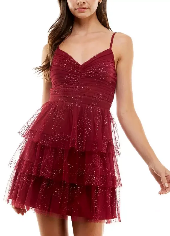 Steals and Deals 7 - city studio red glitter tiered tulle dress