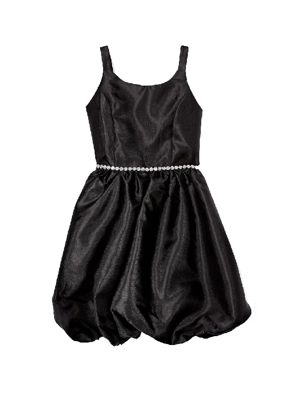 Don’t Miss Out XL (14/16 girls) - speechless girls black satin bubble dress