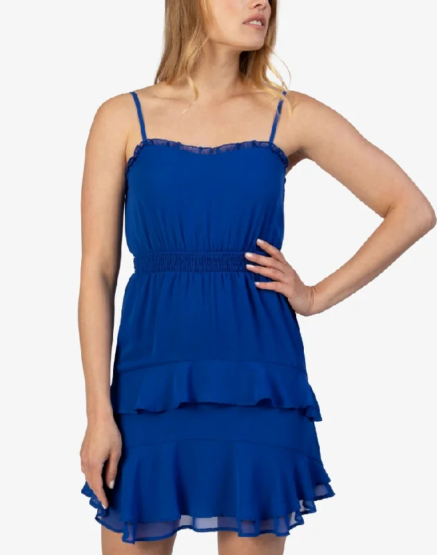 Price Buster XXS - speechless royal blue ruffled party dress