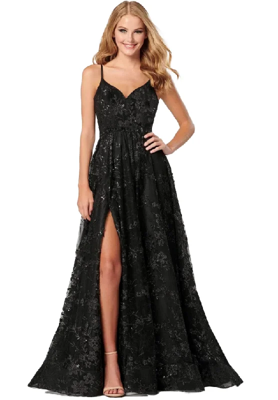 New Deals 2 - eliza j black sequin embroidered ball gown