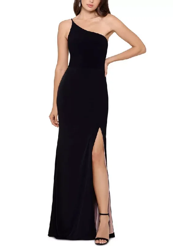 Stock Up and Save 2 - xscape black one shoulder jersey gown