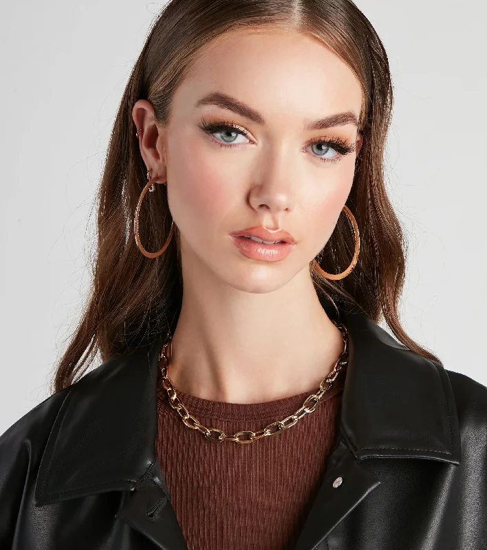 Referral Discount Perfect Statement Chain Link Collar