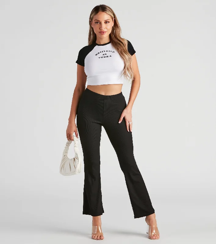Today’s Special Casual Days Ribbed Knit Pants