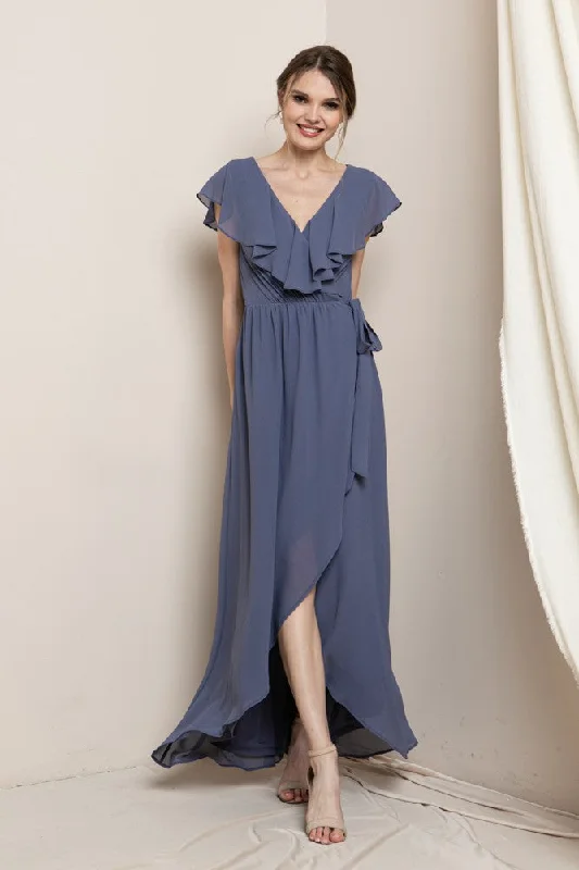 Major Savings Flutter Midi Wrap Dress