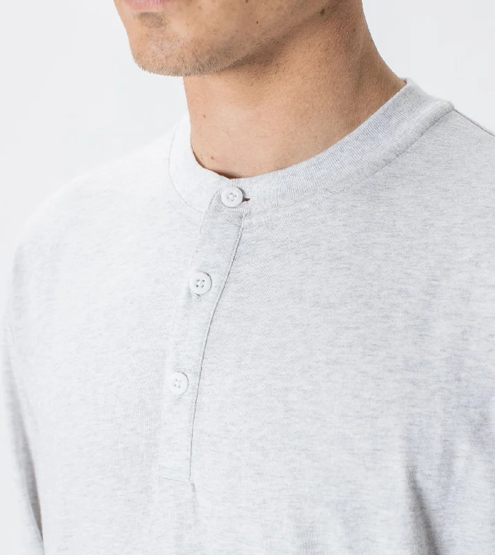 Limited Edition HENLEY LS TEE | BLIZZARD MARLE