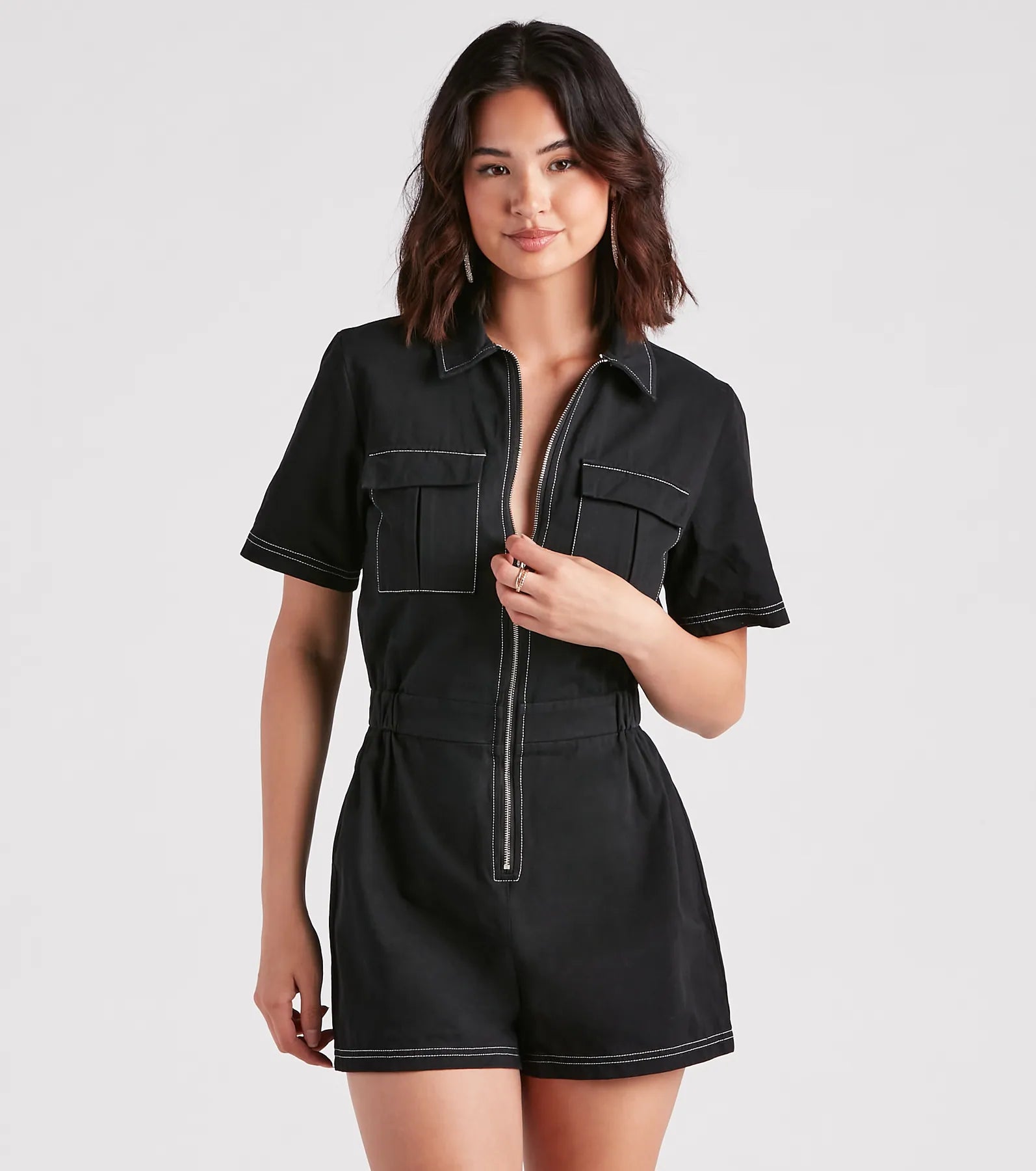 Overstock Trendsetting Babe Utility Romper