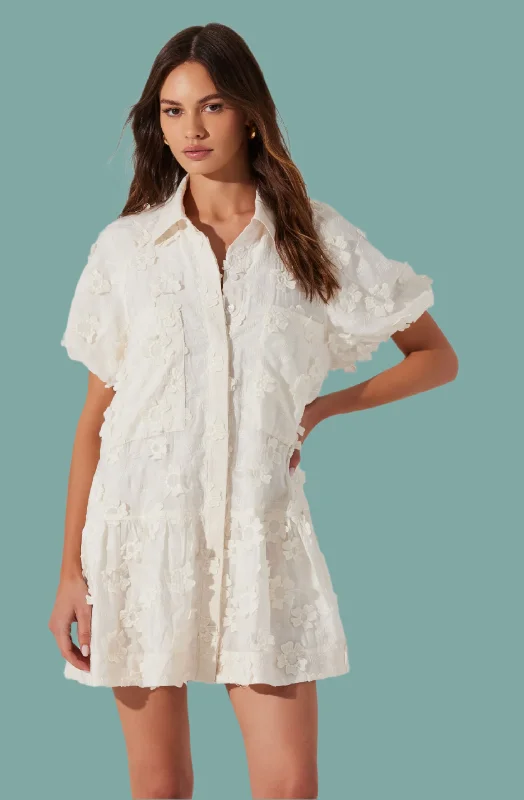 Online Exclusive Aihara Floral Appliqué Dress