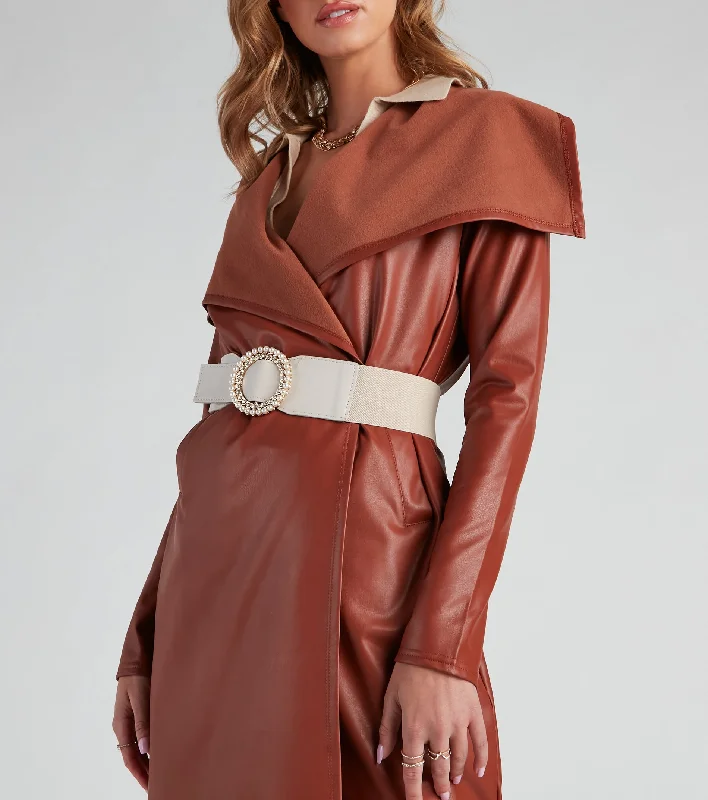 Lowest Price Chic Sparkle Pearl Buckle Belt