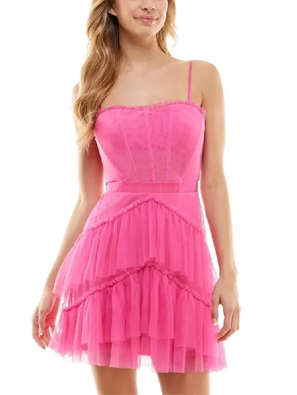 Super Deal 11 - city studio hot pink tiered tulle dress