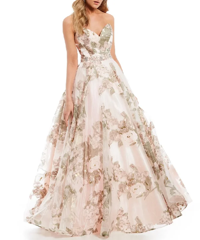Today's Special 13 - gianni bini blush floral organza ball gown