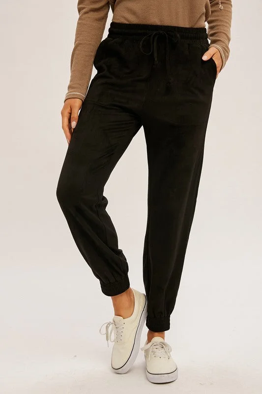 Don't Wait Apple picking Joggers | Black