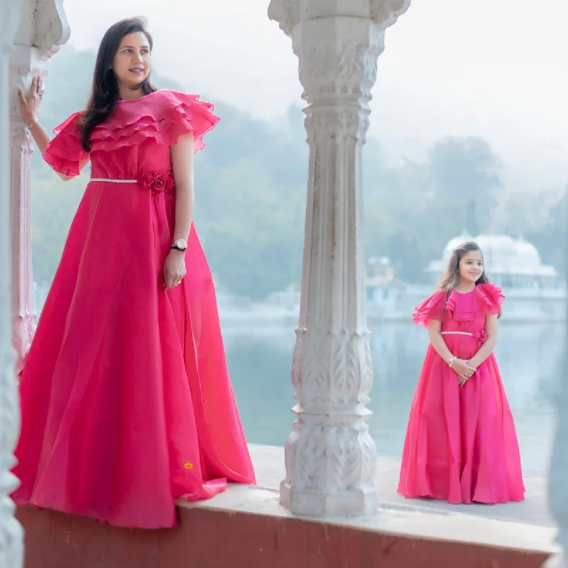 Today Only Mother Daughter Rani Long Gown for Girls