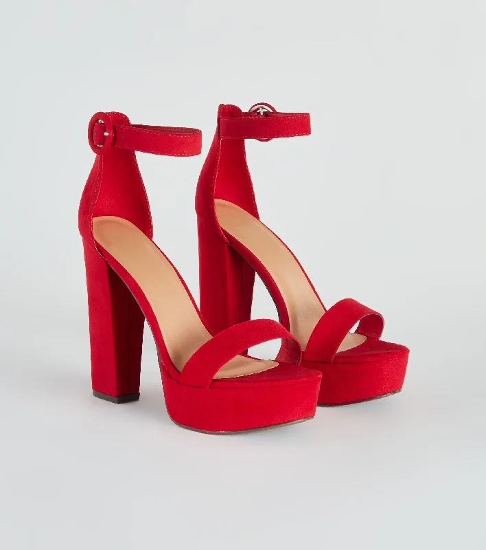 Deal Dash Dreamhouse Babe Nubuck Platform Heels
