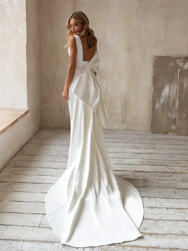 Value Deals 4 - ssb white fitted gown with bow